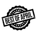 Best Of April rubber stamp