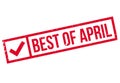 Best Of April rubber stamp