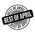 Best Of April rubber stamp