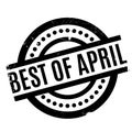 Best Of April rubber stamp