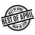 Best Of April rubber stamp