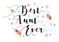 Best Aunt Ever Royalty Free Stock Photo