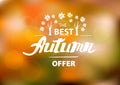 The best autumn offer - hand drawn lettering