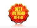 Best autumn offer starlike label