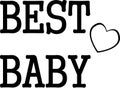 BEST BABY jpg image with SVG Cutfile for Cricut and Silhouette