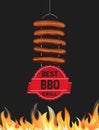 Best BBQ grill icon. Royalty Free Stock Photo