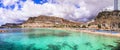 Best beaches of Gran Canaria - Playa de los amadores. Canary islands