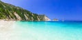 Best beaches of Greece - Myrtos in Kefalonia island Royalty Free Stock Photo