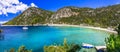 Scenic beaches of Greece , Skopelos island Royalty Free Stock Photo