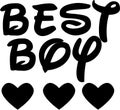 BEST BOY jpg image with SVG Cutfile for Cricut and Silhouette text file