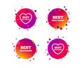 Best boyfriend and girlfriend icons. Vector