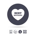 Best boyfriend sign icon. Heart love symbol.