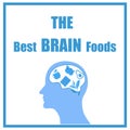 The best brain foods background 1 Royalty Free Stock Photo