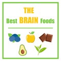 The best brain foods Royalty Free Stock Photo