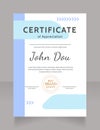 Best brand certificate design template