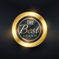 the best brand golden label and badge vector design