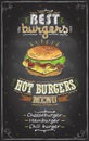 Best burgers chalkboard menu