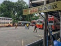 BEST bus at CSMT VT Bhatia Udyan Garden Mumbai Maharashtra INDIA