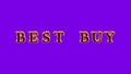 Best buy fire text effect violet background