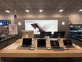 Best Buy retail electronics store interior Apple tablets