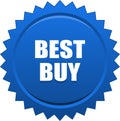 Best buy seal stamp blue Royalty Free Stock Photo