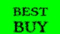 Best buy smoke text effect green isolated background