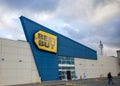 Best Buy storefront at Halifax Chain Lake Drive. Best Buy is an American multinational consumer electronics retailer