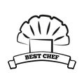 Best Chef Icon of Cook Hat Vector Illustration