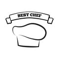 Best Chef Sketch with Hat Vector Illustration Royalty Free Stock Photo