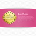 Best Choice Award Gold Offer Premium Quality Label Royalty Free Stock Photo