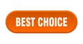 best choice button Royalty Free Stock Photo