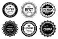 Best choice emblem, vintage labels and retro stencil badge Royalty Free Stock Photo