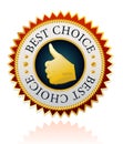 Best choice label Royalty Free Stock Photo