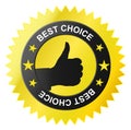 Best choice label Royalty Free Stock Photo