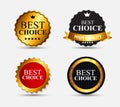 Best Choice Label Set Vector Illustration Royalty Free Stock Photo