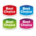 Best Choice label set Royalty Free Stock Photo