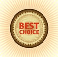 Best choice label Royalty Free Stock Photo