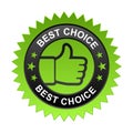 Best choice label Royalty Free Stock Photo