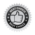 Best choice label Royalty Free Stock Photo