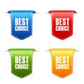 Best choice ribbon tag bookmark Royalty Free Stock Photo