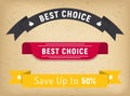 Best Choice on Sale, Save Up to 50 Percent, Label