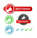 Best Choice, Set of Icons Royalty Free Stock Photo