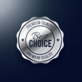 Best choice silver label design