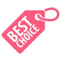 Best choice tag. Vector illustration. Royalty Free Stock Photo