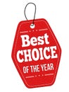 Best choice of the year label or price tag Royalty Free Stock Photo