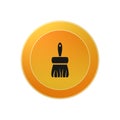 Cleaning brush,icon,sign,best 3D illustration