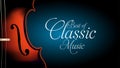 Best of cllassic music violin banner