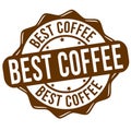 Best coffee grunge rubber stamp