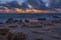 Orange Glow at sunrise - Carlin Park, Jupiter, Florida Royalty Free Stock Photo