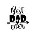 Best Dad Ever- Happy Father`s Day banner and giftcard. Royalty Free Stock Photo